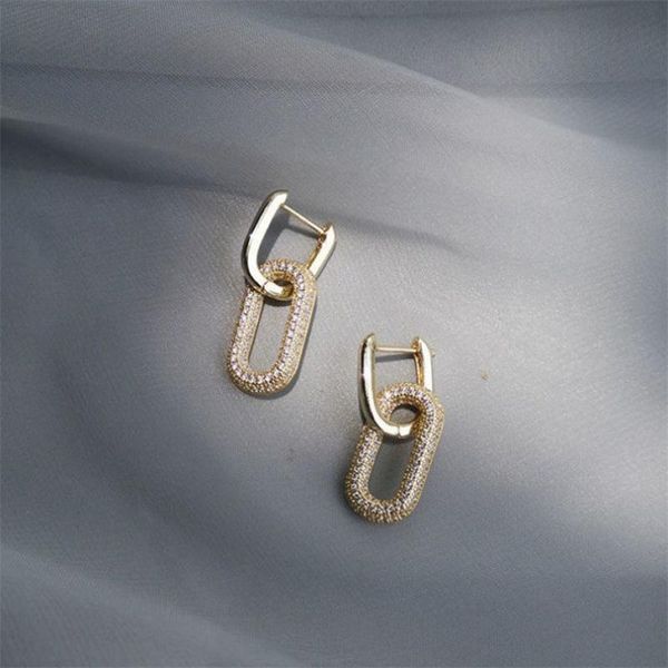hoop & huggie exquisite shiny cubic zirconia geometric earrings fashion gold plated copper jewelry gift, Golden;silver
hoop & huggie exquisite shiny cubic zirconia geometric earrings fashion gold plated copper jewelry gift, Golden;silver