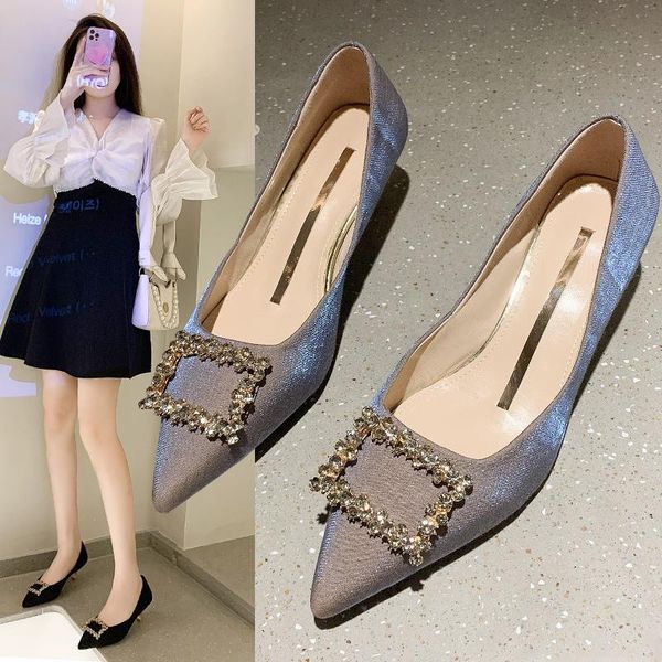 dress shoes fashion banquet women's high heels shallow mouthppointed toe rhinestone single ladies luxury design, Black
dress shoes fashion banquet women's high heels shallow mouthppointed toe rhinestone single ladies luxury design, Black