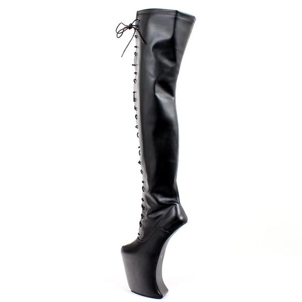 boots heelless platform women knee-high nightclub party concise pu 20cm high heels pipe dance shoes plus size 36-47, Black
boots heelless platform women knee-high nightclub party concise pu 20cm high heels pipe dance shoes plus size 36-47, Black