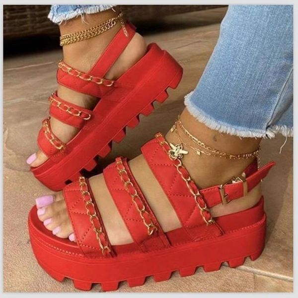 sandals 2021 summer european and american large size ladies thick-soled round head spot belt buckle metal chain casual, Black
sandals 2021 summer european and american large size ladies thick-soled round head spot belt buckle metal chain casual, Black