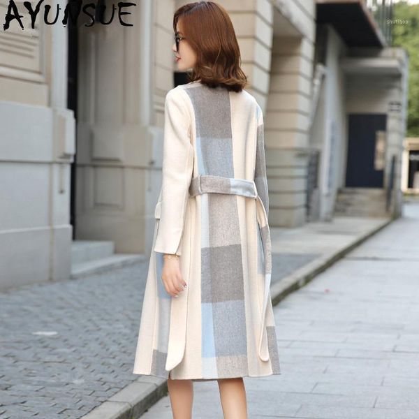 100% wool coat winter jacket women clothes 2021 double side woolen female korean long jackes manteau femme my4228 women's & blends, Black
100% wool coat winter jacket women clothes 2021 double side woolen female korean long jackes manteau femme my4228 women's & blends, Black