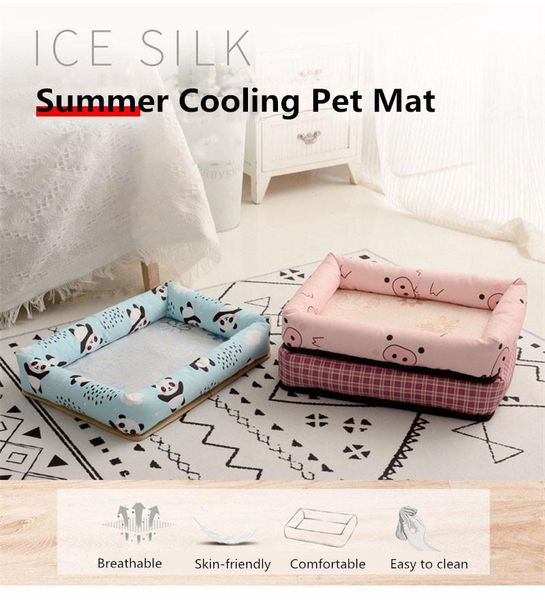 summer dog bed cat cushion puppy sleep nest for small medium large ice silk cool mat pet kennel kennels & pens
summer dog bed cat cushion puppy sleep nest for small medium large ice silk cool mat pet kennel kennels & pens
