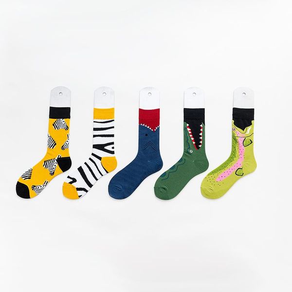 men's socks fashion color and women's in tube zebra striped crocodile animal series personalized couple long sockings wholesale, Black
men's socks fashion color and women's in tube zebra striped crocodile animal series personalized couple long sockings wholesale, Black