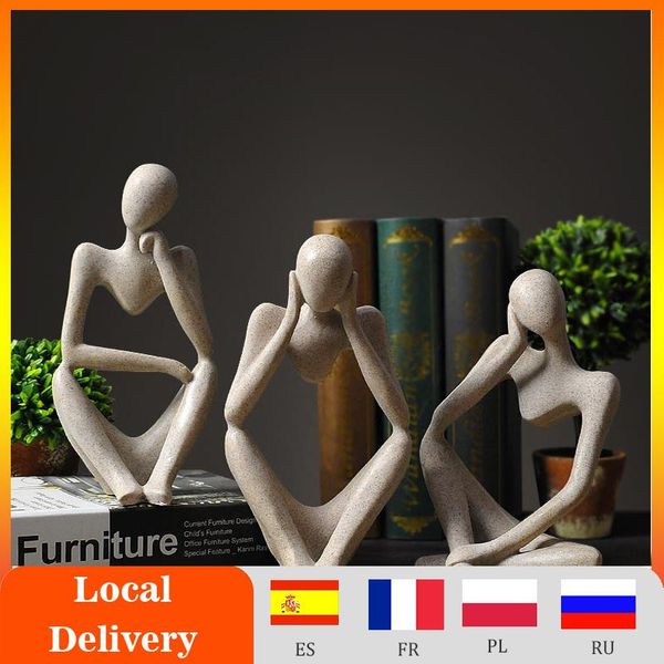 decorative objects & figurines abstract thinker statue sculpture nordic resin character figurine european style office home decoration acces
decorative objects & figurines abstract thinker statue sculpture nordic resin character figurine european style office home decoration acces
