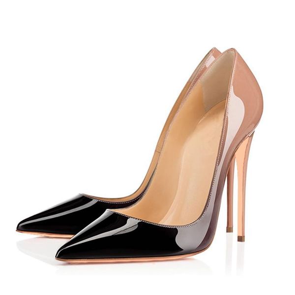 dress shoes gradient color leather office sweet women spring summer high heeled party lady pumps tl-a0111, Black
dress shoes gradient color leather office sweet women spring summer high heeled party lady pumps tl-a0111, Black