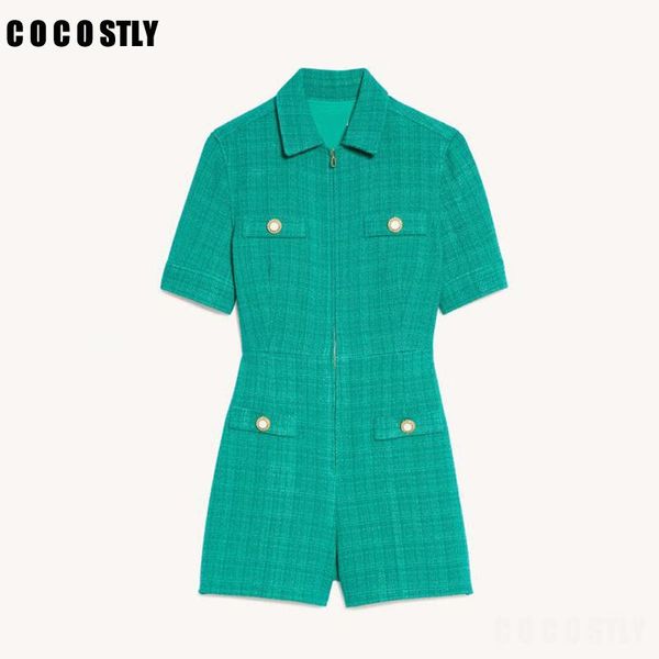 women's jumpsuits & rompers autumn tweed playsuits short-sleeved turn-down collar zipper jumpsuit buttons and pockets bodysuit women cl, Black;white
women's jumpsuits & rompers autumn tweed playsuits short-sleeved turn-down collar zipper jumpsuit buttons and pockets bodysuit women cl, Black;white