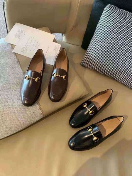 spring and summer star net red same street casual small leather solid color metal women's single lefu doudou shoes, Black
spring and summer star net red same street casual small leather solid color metal women's single lefu doudou shoes, Black