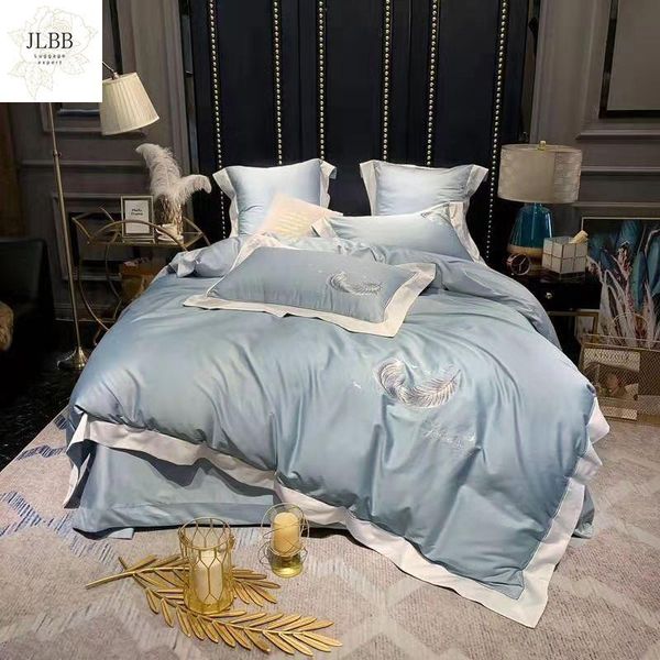 bedding sets silky egyptian cotton set luxury feather embroidery king size bed duvet cover sheet pillowcases 6pcs
bedding sets silky egyptian cotton set luxury feather embroidery king size bed duvet cover sheet pillowcases 6pcs