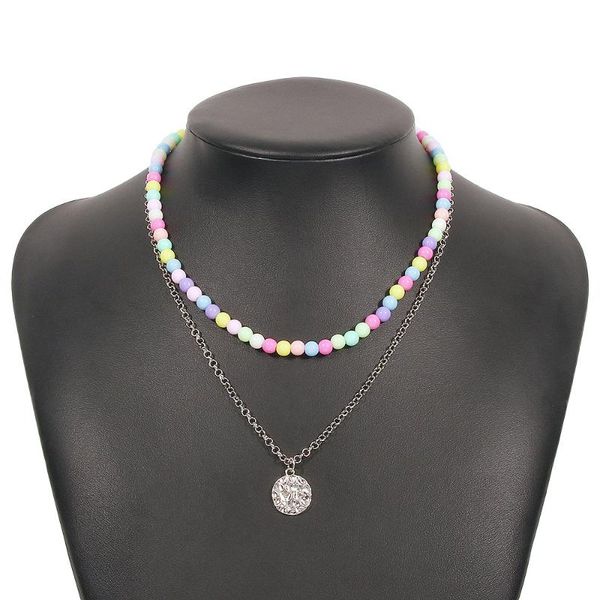 chokers bohemian necklace mini beads chain clavicle jewelry women fashion alloy temperament double layer round pendant choker necklaces, Golden;silver
chokers bohemian necklace mini beads chain clavicle jewelry women fashion alloy temperament double layer round pendant choker necklaces, Golden;silver