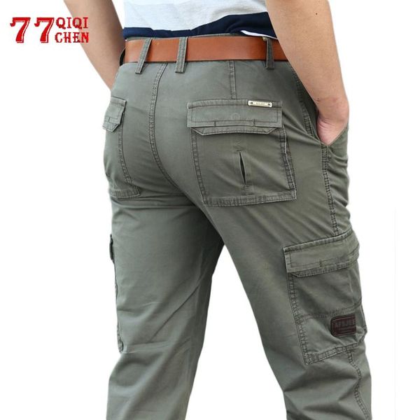 men's pants casual long cotton autumn winter military cargo pant loose straight multi pocket overalls jogging trousers plus size, Black
men's pants casual long cotton autumn winter military cargo pant loose straight multi pocket overalls jogging trousers plus size, Black