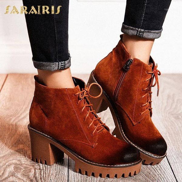 boots sarairis 2021 big size 43 brand square high heels leisure shoelaces platform shoes woman ankle female1, Black
boots sarairis 2021 big size 43 brand square high heels leisure shoelaces platform shoes woman ankle female1, Black