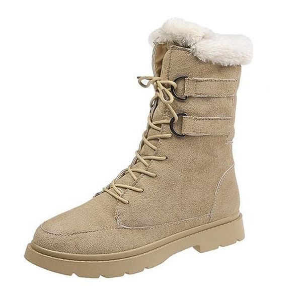 boots snow plus velvet thickening 2021 autumn and winter fashion lace thick-soled middle tube, Black
boots snow plus velvet thickening 2021 autumn and winter fashion lace thick-soled middle tube, Black