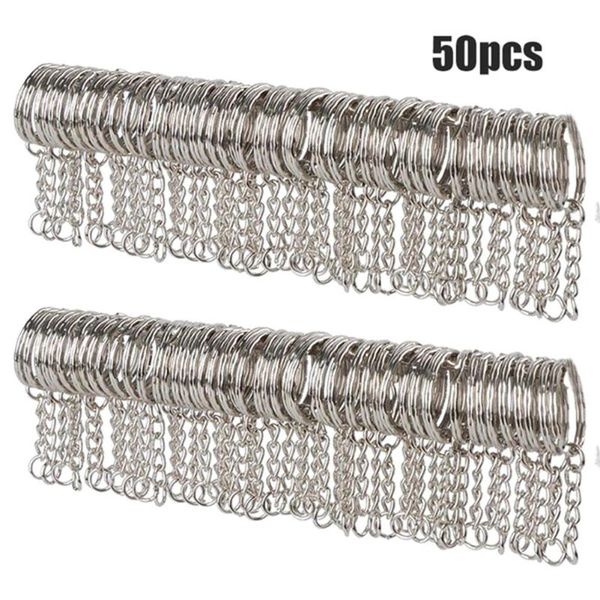 keychains 50pcs/set 25mm polished silver keyring metal split with short chain keychain women men key chains
keychains 50pcs/set 25mm polished silver keyring metal split with short chain keychain women men key chains