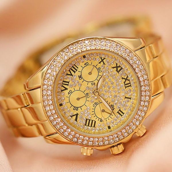 full diamond women's watch crystal ladies bracelet wrist watches clock relojes quartz for women 116135 wristwatches, Slivery;brown
full diamond women's watch crystal ladies bracelet wrist watches clock relojes quartz for women 116135 wristwatches, Slivery;brown