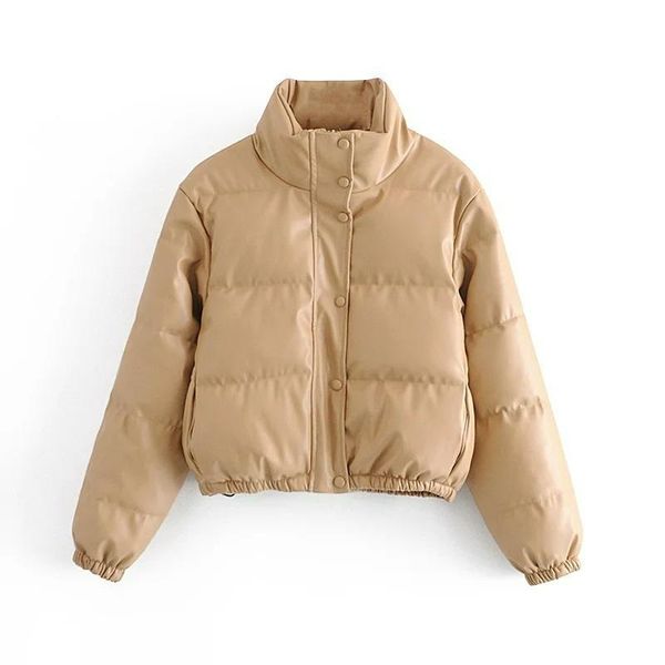 women's jackets ladies' cotton jacket 2021 fall/winter style thick faux leather pu women winter fashion, Black;brown
women's jackets ladies' cotton jacket 2021 fall/winter style thick faux leather pu women winter fashion, Black;brown