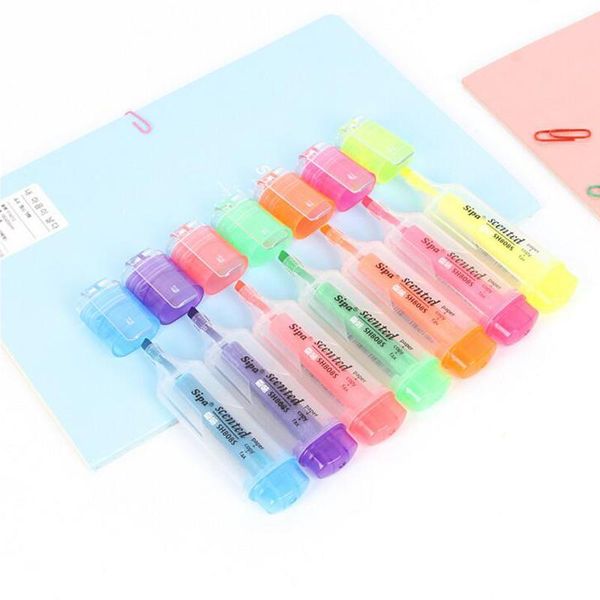 highlighters 7pcs/lot colorful highlighter scented fluorescente pen pigment ink marker point liner office accessories school supplies, Black;red
highlighters 7pcs/lot colorful highlighter scented fluorescente pen pigment ink marker point liner office accessories school supplies, Black;red