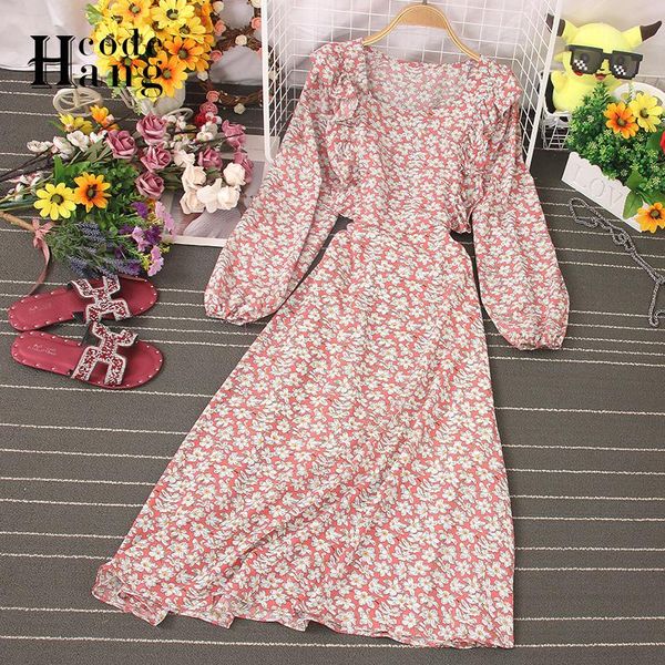 hangcode women dress 2021 spring french style romantic pink floral print long vacation beach ladies dresses casual, Black;gray
hangcode women dress 2021 spring french style romantic pink floral print long vacation beach ladies dresses casual, Black;gray