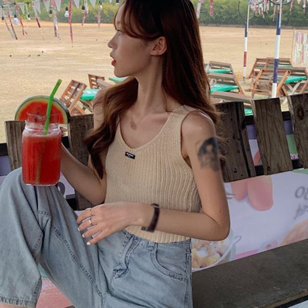 women's tanks & camis summer clothing solid crop vest simple tees female round neck arrival e6z1, White
women's tanks & camis summer clothing solid crop vest simple tees female round neck arrival e6z1, White