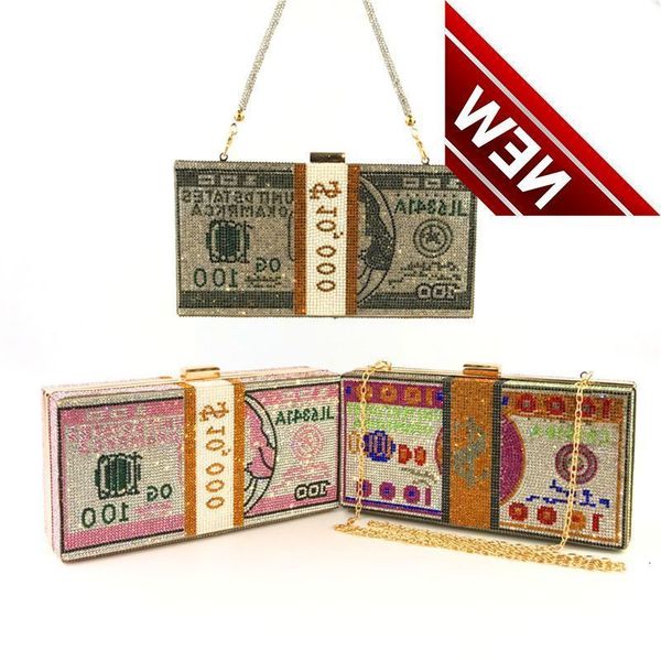 money clutch rhinestone purse 10000 dollars stack of cash evening handbags shoulder wedding dinner bag
money clutch rhinestone purse 10000 dollars stack of cash evening handbags shoulder wedding dinner bag