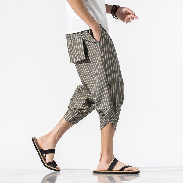 men's pants japan stripe men summer wide leg casual trousers male loose calf-length pant oversized baggy harem 5x, Black
men's pants japan stripe men summer wide leg casual trousers male loose calf-length pant oversized baggy harem 5x, Black