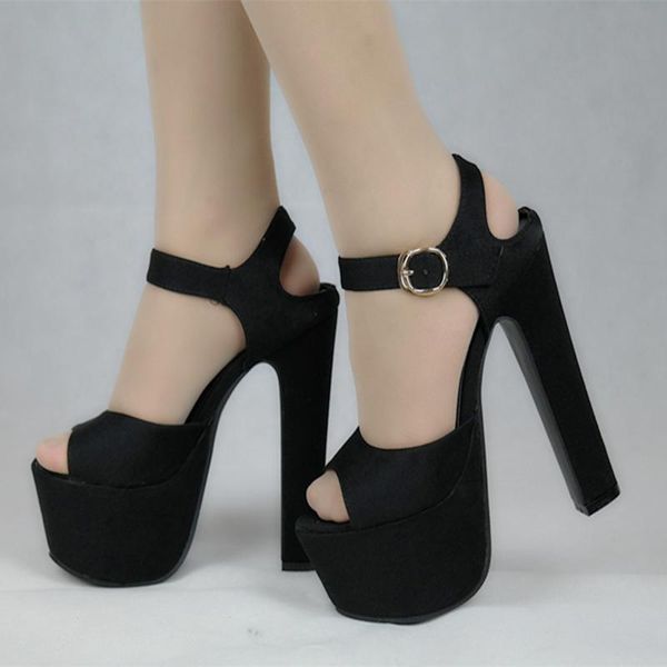 summer black high heel women's sandals 15 cm super platform nightclub heels
summer black high heel women's sandals 15 cm super platform nightclub heels