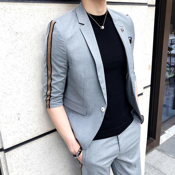 men's suits & blazers + pants) casual ( business seven points sleeve suit summer handsome night slim barber wedding y89u, White;black
men's suits & blazers + pants) casual ( business seven points sleeve suit summer handsome night slim barber wedding y89u, White;black