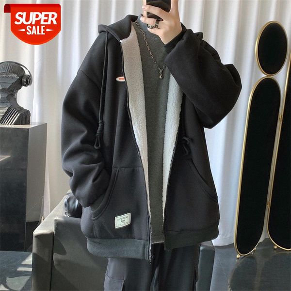 cardigan sweater men's plus velvet thick coat trend korean loose couple hooded jacket bf #0n9z, Black
cardigan sweater men's plus velvet thick coat trend korean loose couple hooded jacket bf #0n9z, Black