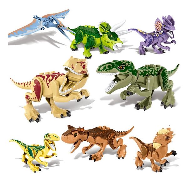 new 8pcs jurassic dinosaur movie figures building block set t-rex velociraptor triceraecho action minifigure toys world park
new 8pcs jurassic dinosaur movie figures building block set t-rex velociraptor triceraecho action minifigure toys world park