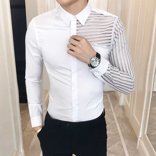 slim fit shirt men hollow lace patchwork long sleeve prom shirts dress tuxedo 3xl- fashion men clothes autumn new, White;black
slim fit shirt men hollow lace patchwork long sleeve prom shirts dress tuxedo 3xl- fashion men clothes autumn new, White;black