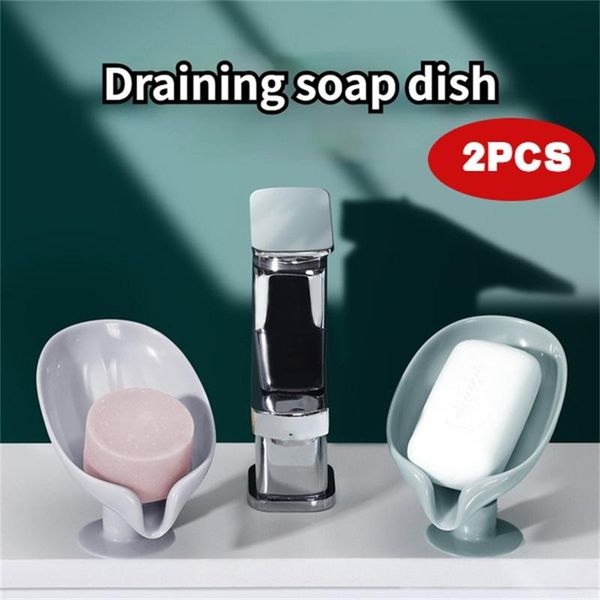 soap dishes 1/2pcs creative leaf-shaped box without perforation standing suction cup drain bathroom storage holder
soap dishes 1/2pcs creative leaf-shaped box without perforation standing suction cup drain bathroom storage holder