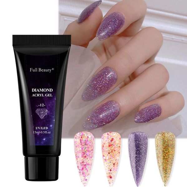 nail gel 15ml diamond glitter acrylic extension shining flake poly building gels nails art manicure accessories on finger be1833, Red;pink
nail gel 15ml diamond glitter acrylic extension shining flake poly building gels nails art manicure accessories on finger be1833, Red;pink
