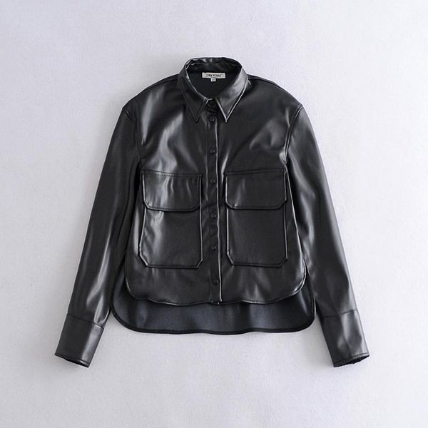 women's leather & faux brand jacket slim pu coats women fashion jackets elegant pockets buttons female ladies black
women's leather & faux brand jacket slim pu coats women fashion jackets elegant pockets buttons female ladies black