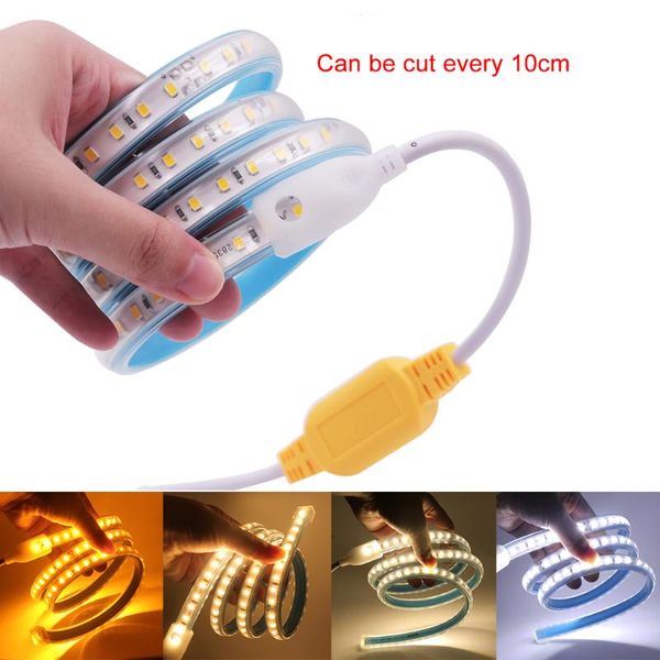 strips led strip light 220v smd2835 ribbon tape waterproof 120leds/m flexible 10cm cuttable home outdoor decoration
strips led strip light 220v smd2835 ribbon tape waterproof 120leds/m flexible 10cm cuttable home outdoor decoration