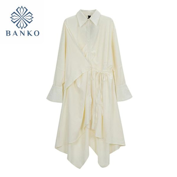 casual dresses french vintage shirt dress women chic design sense of deconstruction lace-up irregular hem lady autumn 2021, Black;gray
casual dresses french vintage shirt dress women chic design sense of deconstruction lace-up irregular hem lady autumn 2021, Black;gray