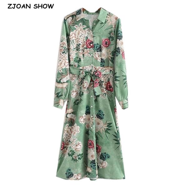 spring autumn green flower print women long dress holiday tie bow sashes sleeve shirt dresses beach 210429, Black;gray
spring autumn green flower print women long dress holiday tie bow sashes sleeve shirt dresses beach 210429, Black;gray