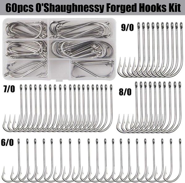 fishing hooks 60pcs/box o'shaughnessy forged fishooks stainless steel for saltwater freshwater
fishing hooks 60pcs/box o'shaughnessy forged fishooks stainless steel for saltwater freshwater