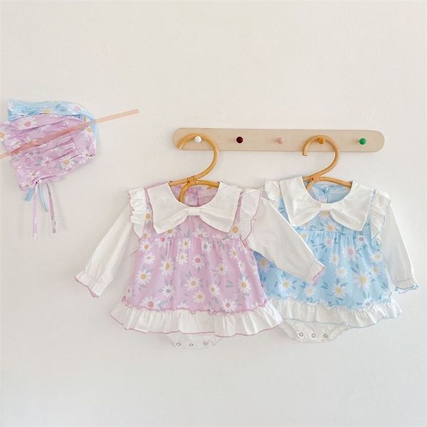 spring autumn infant baby girls sun flower bowknot rompers and hat clothing kids girl long sleeve clothes 210521, White
spring autumn infant baby girls sun flower bowknot rompers and hat clothing kids girl long sleeve clothes 210521, White