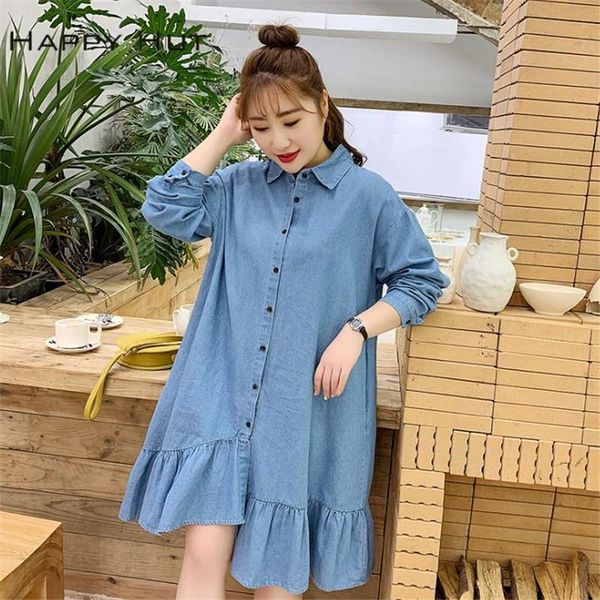 casual dresses women long sleeve loose denim shirts dress summer female mini ladies turn-down collar shirt short hc079, Black;gray
casual dresses women long sleeve loose denim shirts dress summer female mini ladies turn-down collar shirt short hc079, Black;gray