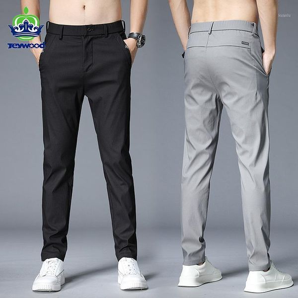 jeywood brand men's classic solid color casual pants summer business fashion stretch cotton regular fit trousers male, Black
jeywood brand men's classic solid color casual pants summer business fashion stretch cotton regular fit trousers male, Black