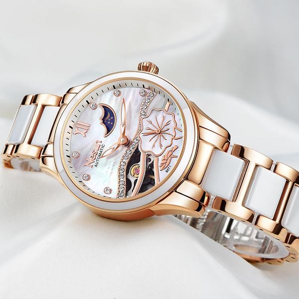 wristwatches nesun hollow luxury female watch fashion casual brand mechanical automatic winding waterproof ladies watches 2021, Slivery;brown
wristwatches nesun hollow luxury female watch fashion casual brand mechanical automatic winding waterproof ladies watches 2021, Slivery;brown