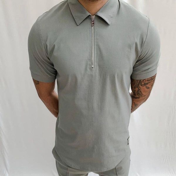 pretty pattern men's zipper polo shirt comfortable breathable fashionable cool daily travel work party, White;black
pretty pattern men's zipper polo shirt comfortable breathable fashionable cool daily travel work party, White;black