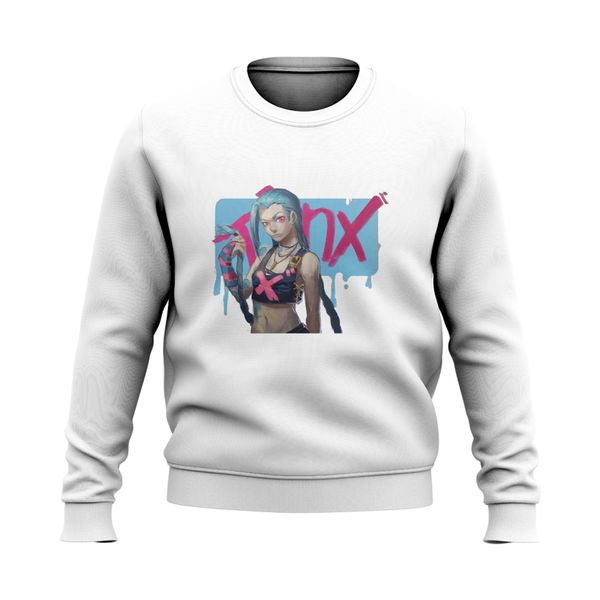 sweater jinx 3d printing lol handsome girl pattern casual party style round neck autumn and winter sweater, Black
sweater jinx 3d printing lol handsome girl pattern casual party style round neck autumn and winter sweater, Black