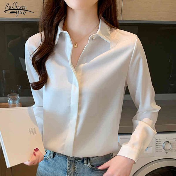 spring long-sleeve silk women's shirt office lady turn down collar solid blouse women elegant ladies blusas 10618 210518, White
spring long-sleeve silk women's shirt office lady turn down collar solid blouse women elegant ladies blusas 10618 210518, White
