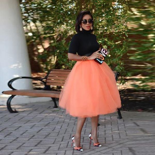 wonderful coral midi a line women skirts tulle sweet color calf elastic faldas mujer moda, Black
wonderful coral midi a line women skirts tulle sweet color calf elastic faldas mujer moda, Black