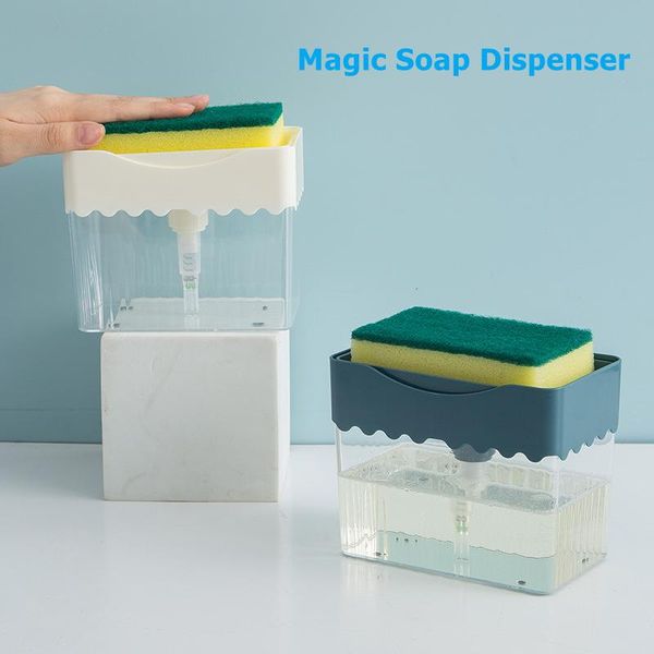 liquid soap dispenser automatic bottle pump with sponge container press organizer kitchen tool brush pot cleaning
liquid soap dispenser automatic bottle pump with sponge container press organizer kitchen tool brush pot cleaning