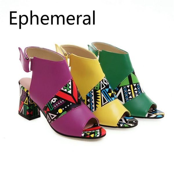 female back strap buckle hoop & loop sandals american style peep toe printing leather mixed colors 7.5 square heel green, Black
female back strap buckle hoop & loop sandals american style peep toe printing leather mixed colors 7.5 square heel green, Black
