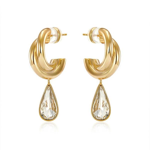 dangle & chandelier aensoa fashion crystal water drop earring for women vintage elegant trendy gold color metal party wedding bridal jewelry, Silver
dangle & chandelier aensoa fashion crystal water drop earring for women vintage elegant trendy gold color metal party wedding bridal jewelry, Silver
