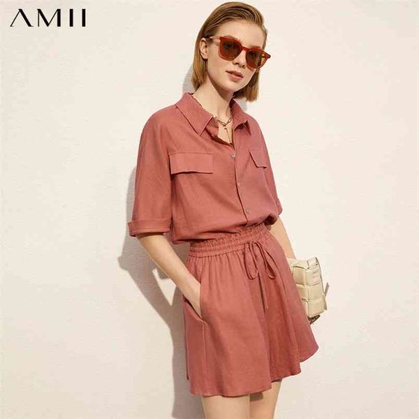 minimalism summer women's shirt fashion solid linen separately causal elastic waist shorts 12140101 210527, White
minimalism summer women's shirt fashion solid linen separately causal elastic waist shorts 12140101 210527, White