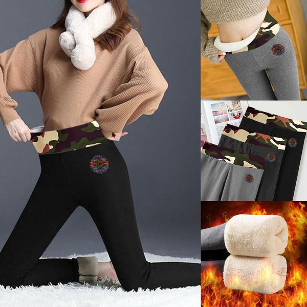 women's pants & capris casual printed women waist keep long ladies span leggings high warm, Black;white
women's pants & capris casual printed women waist keep long ladies span leggings high warm, Black;white