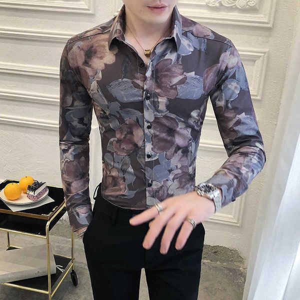 fashion floral shirts men autumn long sleeve slim fit casual dress shirt camisa masculina streetwear social party blouse 210527, White;black
fashion floral shirts men autumn long sleeve slim fit casual dress shirt camisa masculina streetwear social party blouse 210527, White;black